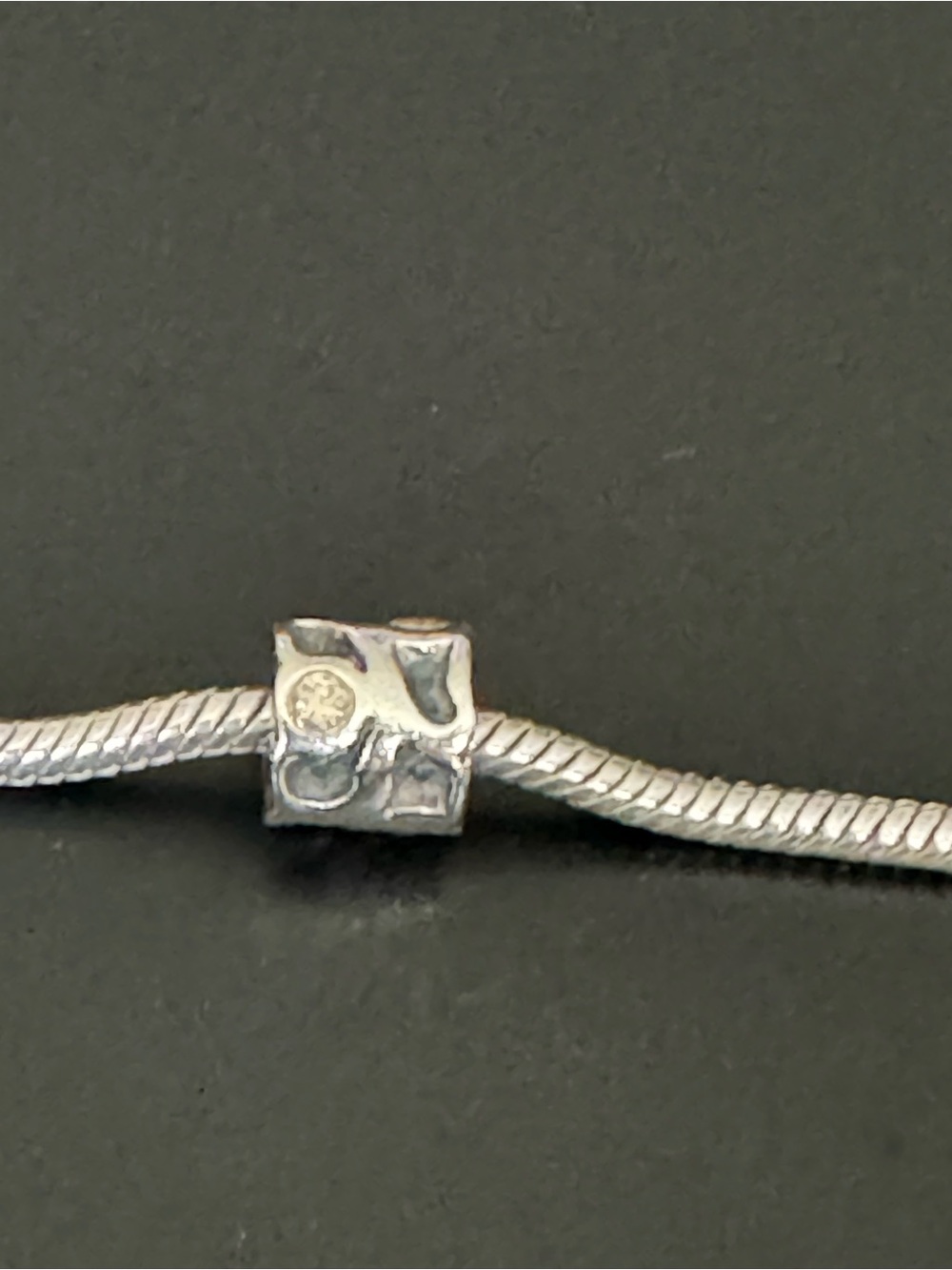 Pandora Retired 925 Sterling Silver “Golden Pond/Champagne Pond” Bead Charm
